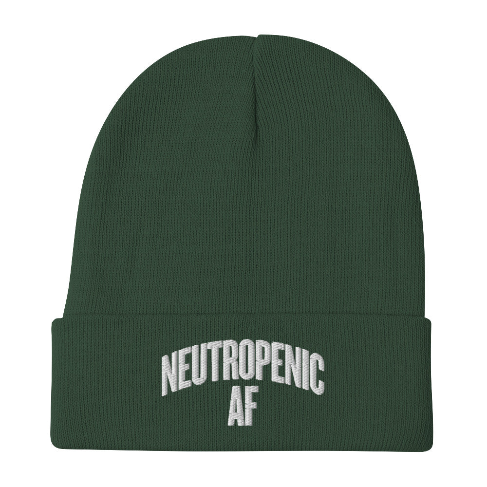 Neutropenic AF Embroidered Beanie