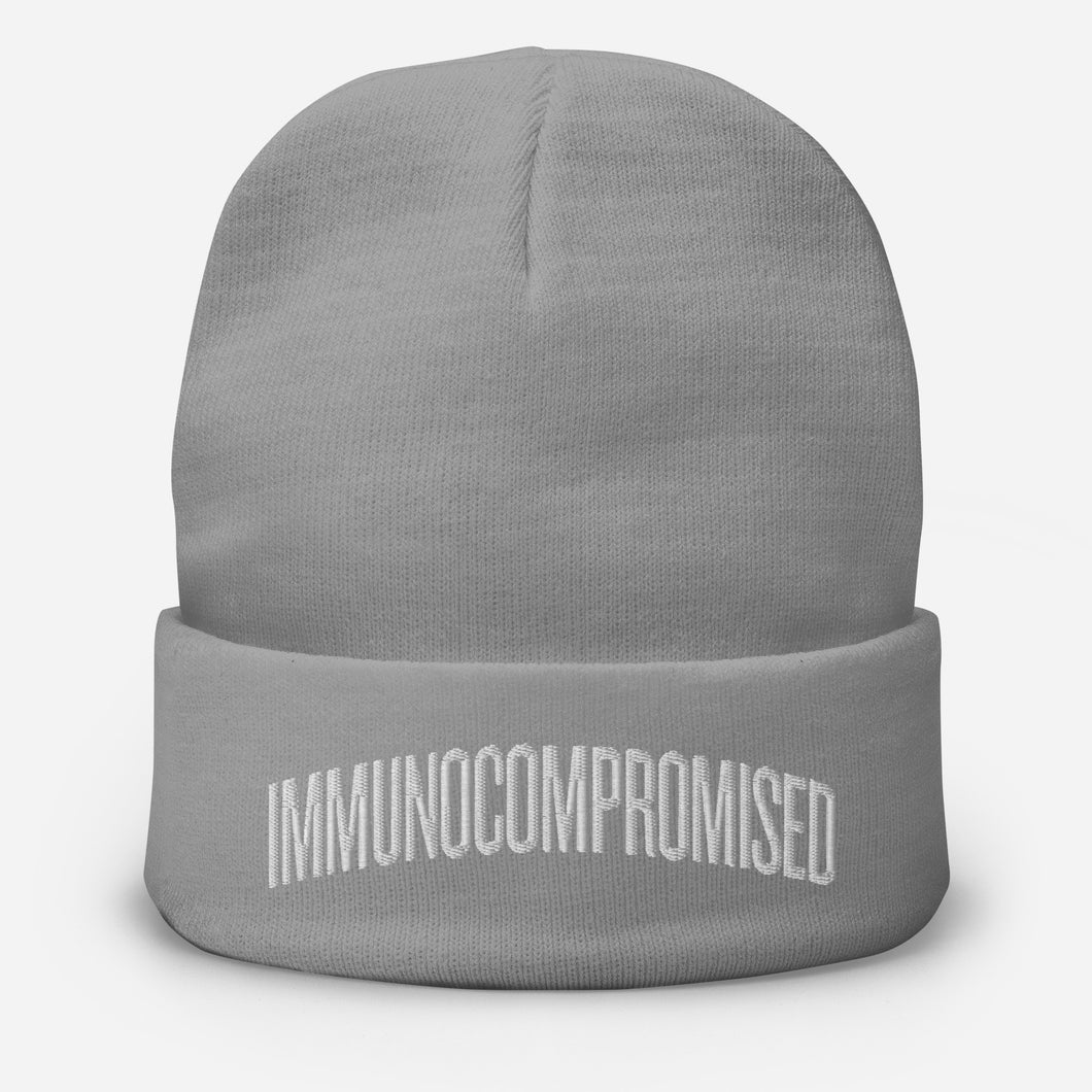 Immunocompromised Embroidered Beanie