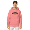 Embroidered IMMUNOCOMPROMISED Unisex Pink pigment-dyed hoodie