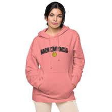 Load image into Gallery viewer, Embroidered IMMUNOCOMPROMISED Unisex Pink pigment-dyed hoodie
