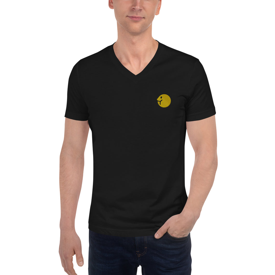 TCP Embroidered Unisex Short Sleeve V-Neck T-Shirt