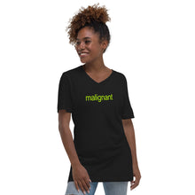 Load image into Gallery viewer, malignant Unisex Short Sleeve V-Neck T-Shirt
