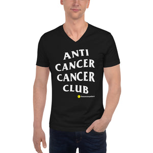 AntiCancerCancerClub Unisex Short Sleeve V-Neck T-Shirt