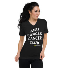 Load image into Gallery viewer, AntiCancerCancerClub Unisex Short Sleeve V-Neck T-Shirt
