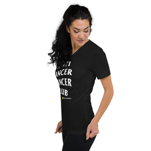 AntiCancerCancerClub Unisex Short Sleeve V-Neck T-Shirt