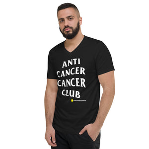 AntiCancerCancerClub Unisex Short Sleeve V-Neck T-Shirt