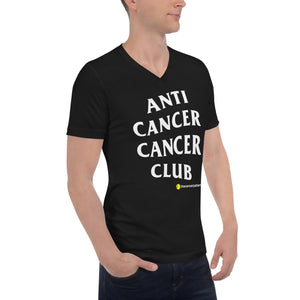 AntiCancerCancerClub Unisex Short Sleeve V-Neck T-Shirt