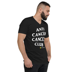 AntiCancerCancerClub Unisex Short Sleeve V-Neck T-Shirt