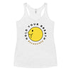 HOLD YOUR BREATH Women's Racerback Tank - Heather White