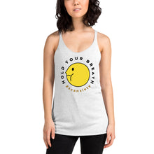 Load image into Gallery viewer, HOLD YOUR BREATH Women&#39;s Racerback Tank - Heather White
